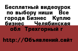 Бесплатный видеоурок по выбору ниши - Все города Бизнес » Куплю бизнес   . Челябинская обл.,Трехгорный г.